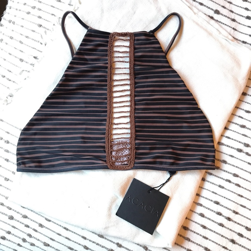 Acacia Swimwear Malibu Top in Dark Classic